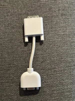 OEM Apple DVI to VGA Display Adapter Cable M8754G/A White - Image 1 of 2