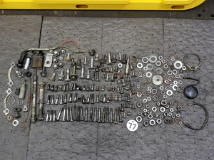 1970 HONDA CT90 BOLTS, NUTS & MISC HARDWARE FROM COMPLETE BIKE & ENGINE TEARDOWN - Picture 1 of 10