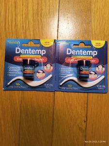 DENTEMP TEMPORÄRER ZEMENT lose Kappe & verlorene Füllung Reparatur 2,2 GM schnelles Set zwei Pakete - Bild 1 von 4