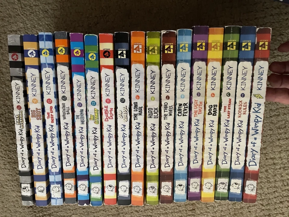17 Volumes Diary of a Wimpy Kid Books  Book  1-17 SC - Image 1 of 2