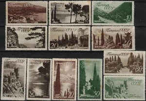 RUSSIA SOVIET UNION 1938 625-36 Landscapes Landscapes Crimea Crimea Caucasus **SF - Picture 1 of 2