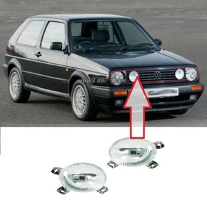 FOR VW GOLF MK2 1983-1992 FRONT HEADLIGHT INNER BEAM LIGHT LAMP LEFT + RIGHT - Picture 1 of 2
