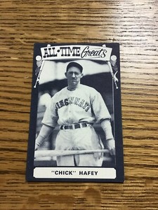 Chick Hafey All Time Greats Baseball Card TCMA 1975 Rare St.Louis Cardinals Reds