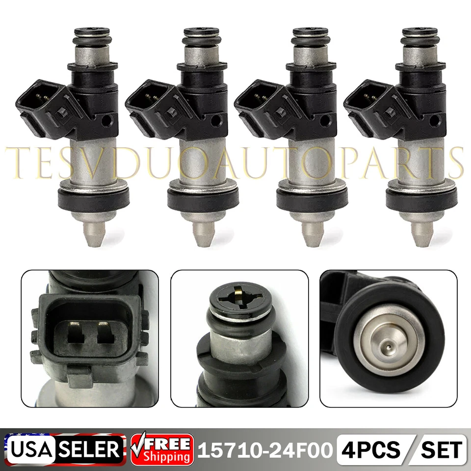 4 piezas inyectores de combustible 15710-24F00 para Suzuki 2000-2003 GSX-R750 GSXR750 R1000 R600 Foto 1 de 4