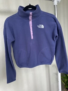 The North Face hoodie flees kids m purple size 10 - Picture 1 of 8