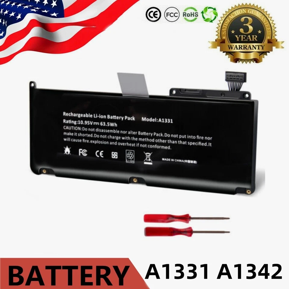 Batería A1342 A1331 para Apple MacBook 13" (Blanco Unibody finales de 2009 / mediados de 2010) Foto 1 de 4
