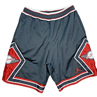VINTAGE NIKE AIR JORDAN WINGS MESH SHORTS BLACK/RED JUMPMAN SIZE MEDIUM - Image 1 of 4