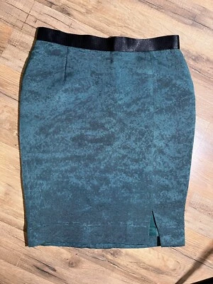 ESCADA Women’s Teal High Waisted Silk Skirt EU 38/8 US - Image 1 of 4