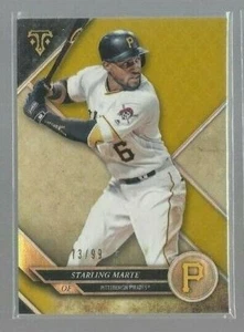 2017 Topps Triple Threads Gold #96 Starling Marte 73/99 (ref 110990) - Picture 1 of 1