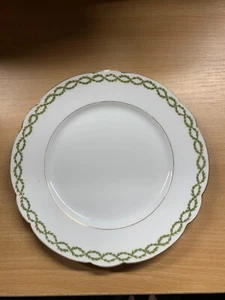 RARE c1910 BERNARDAUD & CO LIMOGES WHITE 21.5cm-WIDE DINNER PLATE (P5) ref:AA - Picture 1 of 6