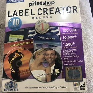 Broderbund The Print Shop Label Creator Deluxe - Picture 1 of 4