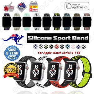 For Apple Watch iWatch Sports Band Strap Series 8 7 6 5 4 3 2 SE 38 40 42 44 45 - Picture 1 of 29