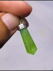 Wonderful Natural Gemstone Green Peridot Pendant 925 Sterling Silver Pendant - Picture 1 of 13