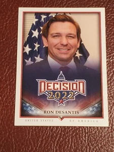 DECISION 2022 #4 Ron DeSantis. Political Trading Cards by Bench Warmer. NEW  - Picture 1 of 2