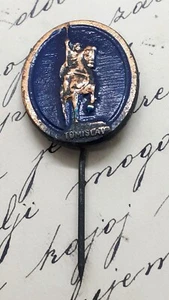KRALJ TOMISLAV, King Tomislav, Croatian antique patriotic pin, badge, lapel ! - Bild 1 von 2