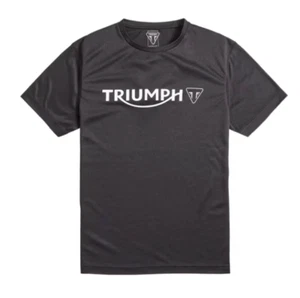 TRIUMPH SHIRT GENUINE TRIUMPH RAPID DRY T-SHIRT BLACK POLYESTER T SHIRT XX-LARGE - Picture 1 of 1