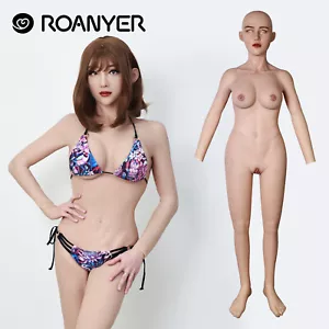 Body Roanyer Cubierta Completa Silicona con Máscara May Pectoral para Drag Queen - Imagen 1 de 22