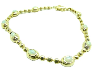 Damen Opal Armband 750 Gold 18 Karat Gold Armband 10,8 Gramm 18,5 cm - Bild 1 von 9