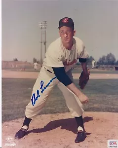 Bob Lemon Signed Cleveland Indians Baseball 8x10 Glossy Photo PSA Authenticated - Picture 1 of 5