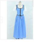 Once Upon a Time Cosplay Kostüm Belle blau weiß Kleid Damen hochwertig neu#