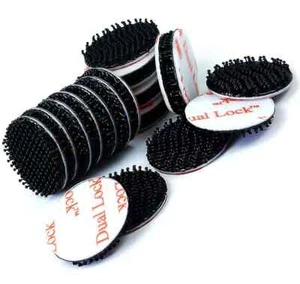 Small & Large BLACK 3M DUAL LOCK DOTS ~ self adhesive pads tape HOOK FASTENERS - Picture 1 of 10