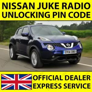 ✅NISSAN JUKE CAR RADIO NAVIGATION UNLOCKING PIN CODE DECODE FOR ALL MODELS✅ - Picture 1 of 5