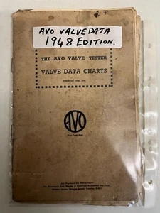 Rare 1948 edition paperback AVO Valve Testing data charts - Picture 1 of 1