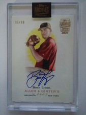 2021 Topps Archives Signatures - Brad Lidge - #95/98 2007 A&G #83