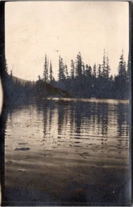 LAKE SCENE RPPC Postcard - Picture 1 of 2