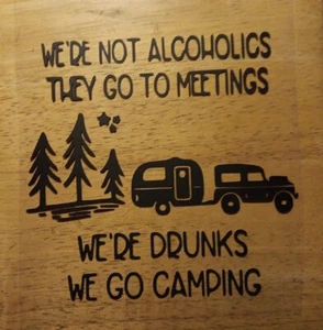 Trink Camping Aufkleber - Bild 1 von 1