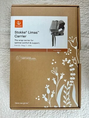 НОВАЯ детская переноска Stokke Limas серая меланжевая - Изображение 1 из 2