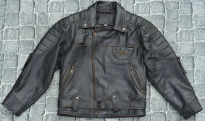 MODEKA ROADWEAR 59  MOTORRADJACKE  MOTORRADLEDERJACKE RETRO SCRAMBLER CAFERACER - Bild 1 von 10