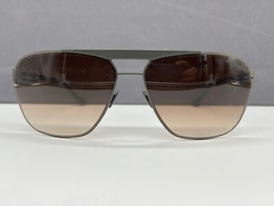 Gafas de sol Ic Berlin para hombre gris marrón AMG 01 cuadradas grandes XL Race precio original: 599 € Foto 1 de 4