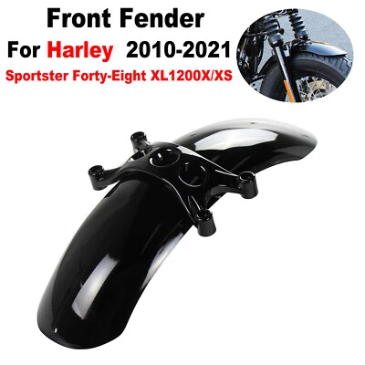 Guardabarros delantero para Harley Sportster XL1200X/XS Forty-Eight 2010-2021 abrazadera de rueda Foto 1 de 4