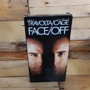 Face/Off VHS VCR Video Tape Used Movie John Travolta Nichols Cage - Picture 1 of 5
