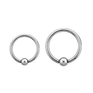 ❤ 0,8 mm Klemmkugel Ball Closure Ring BCR Piercing Ohr Chirurgenstahl Klemmring - Bild 1 von 1