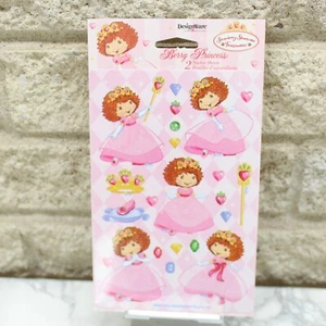 American Greetings Strawberry Shortcake Berry Princess 2 hojas pegatinas 2005 - Imagen 1 de 2