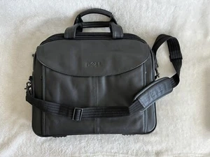 Shoulder Carrying Black Dell Professional Briefcase Laptop Padded Case Bag - Picture 1 of 18