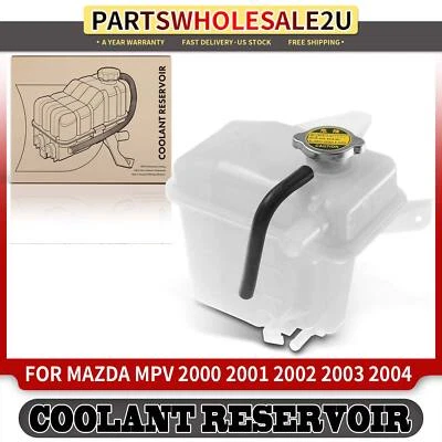 Reservatório de líquido de arrefecimento pressurizado com tampa mangueira para Mazda MPV 2000 2001-2005 2.5L 3.0L - Imagem 1 de 4