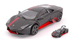 Lamborghini Reventon 2012 Matt Black 1:24 Model MOTORMAX - Foto 1 di 1