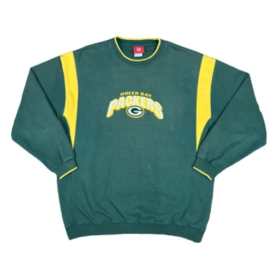 Pullover de Colección NFL Green Bay Packers Cuello Redondo Talla 2XL Fútbol Retro Polar Foto 1 de 4