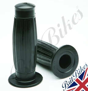 ORIGINAL SCHWARZ BESTON MOTORRAD LENKERGRIFFE 7/8" - BSA, NORTON & TRIUMPH OEM - Bild 1 von 8