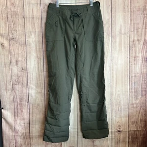 The North Face Women's Olive Roll Up Hiking Pants Lightweight Capri Nylon Size 4 - Picture 1 of 9