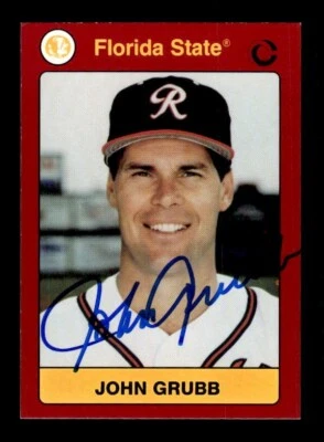 JOHN GRUBB SIGNED 1991 COLLEGIATE COLLECTION FLORIDA STATE SEMINOLES #61 AUTO - Image 1 of 2