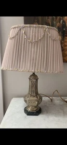 Vintage French Boudoir Silver Plated Lamp stunning 1940’s - Picture 1 of 17