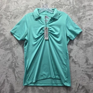 Peter Millar Poloshirt Damen Medium aquablau Element feuchtigkeitsableitend Golf UPF 50+ - Bild 1 von 11