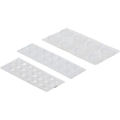 Elastikpuffer- Satz Anschlagpuffer transparent selbstklebend 46-tlg. - Bild 1 von 3