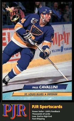 Paul Cavallini 1992-93 Ultra #185 St. Louis Blues - Image 1 of 2