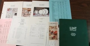 Lunt Silberschmiede Händler Katalog Mappe Sterlingsilberplatte Zinn Preislisten - Bild 1 von 9