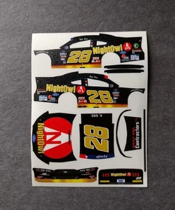 2022 Custom Kyle Sieg #28 Night Owl Throwback 1/64 Peel & Stick Decals - Bild 1 von 1